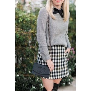 j crew gayle bow tie neck sweater m